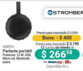 Cooperativa Obrera Stromberg North Parlante Portátil oferta