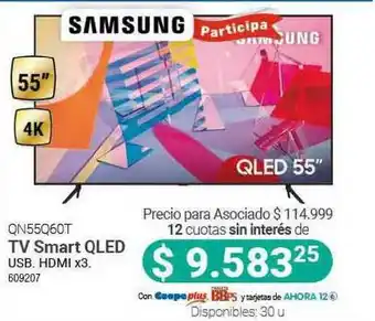 Cooperativa Obrera Samsung Qn55q60t Tv Smart Qled oferta