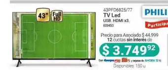 Cooperativa Obrera Philips 43pfd6825 77 Tv Led oferta