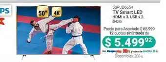 Cooperativa Obrera Philips 50pud6654 Tv Smart Led oferta