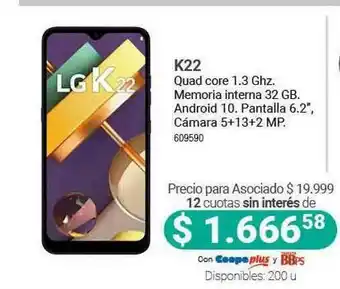 Cooperativa Obrera K22 Quad Core 1.3 Ghz oferta