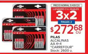 Carrefour Market Pilas Alcalinas Aa 4+4 Carrefour oferta