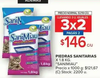 Carrefour Market Piedras Sanitarias Sanimiau x 1.8kg oferta