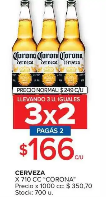 Cerveza X 710 Cc Corona x 1000cc