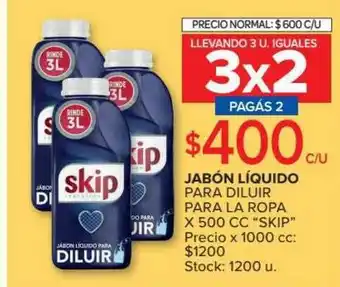 Carrefour Market Jabón Líquido Para Diluir Para La Ropa Skip x 500cc oferta