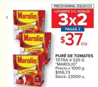 Carrefour Puré De Tomates Tetra Marolio oferta