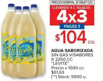 Carrefour Agua Saborizada Sin Gas V Sabores Levité x 2250cc oferta
