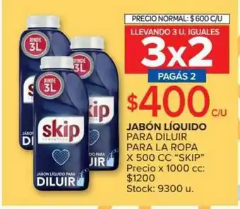 Carrefour Jabón Líquido Para Diluir Para La Ropa Skip x 500cc oferta