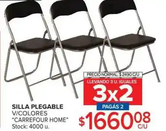 Carrefour Silla Plegable V Colores Carrefour Home oferta