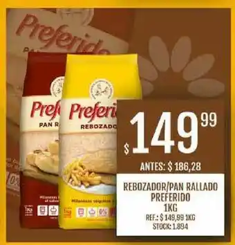 Supermercados Todo Rebozador Pan Rallado Preferido 1kg oferta