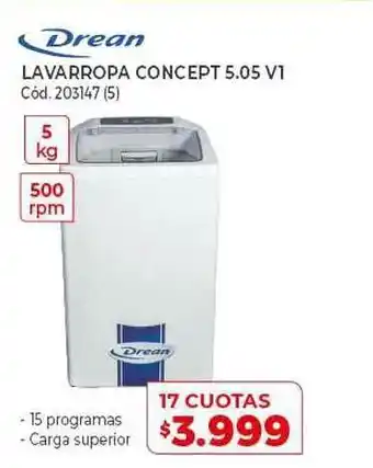 Naldo Lombardi Drean Lavarropa Concept 5.05 V1 oferta