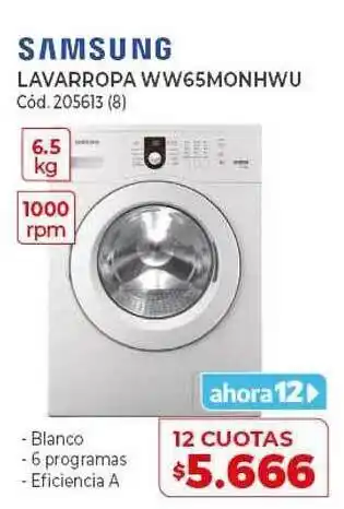 Naldo Lombardi Samsung Lavaroppa Ww65monhwu oferta