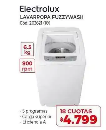 Naldo Lombardi Electrolux Lavarropa Fuzzywash oferta