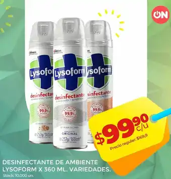 Lysoform Desinfectante de Ambiente x 360ml