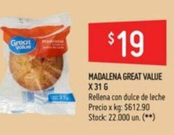 Walmart Madalena Great Value x 31g oferta