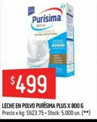 Walmart Leche En Polvo Purísima Plus x 800g oferta
