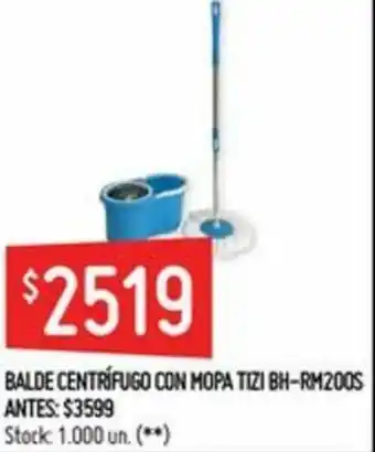Balde Centrífugo Con Mopa Tizi BH-RM200S