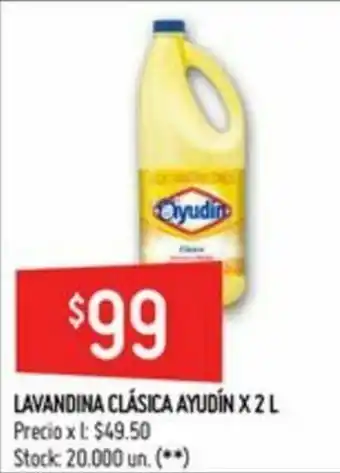 Walmart Ayudin Lavandina Clásica x 2l oferta