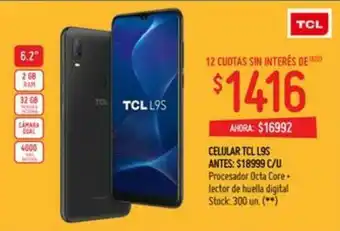 Walmart TCL Celular TCL L9S oferta