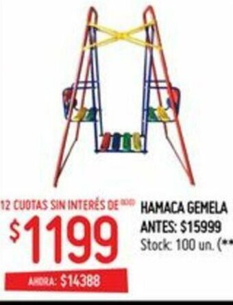 Walmart Hamaca Gemela oferta