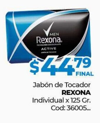 Diarco Rexona Jabón de Tocador Individual x 125gr oferta