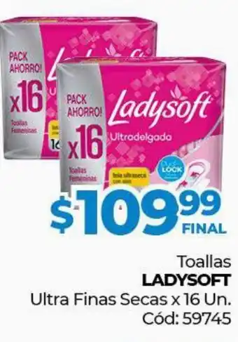 Diarco Ladysoft Toallas Ultra Finas Secas x 16un oferta