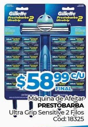 Diarco Prestobarba Máquina de Afeitar Ultra Grip Sensitive 2 Filos oferta