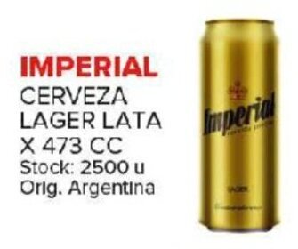 Carrefour Maxi Imperial Cerveza Lager Lata x 473cc oferta