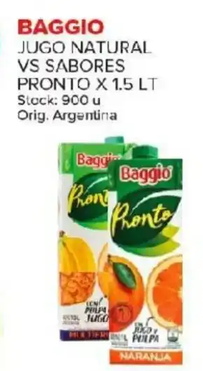 Carrefour Maxi Baggio Jugo Natural Vs Sabores Pronto x 1.5lt oferta