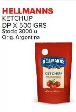 Carrefour Maxi Hellmanns Ketchup DP x 500grs oferta