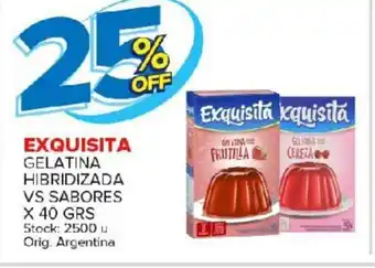 Carrefour Maxi Exquisita Gelatina Hibridizada Vs Sabores x 40grs oferta