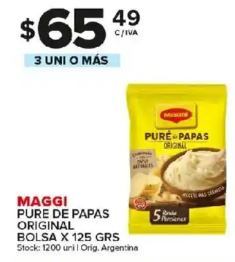 Carrefour Maxi Maggi Pure De Papas Original Bolsa x 125grs oferta