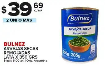 Carrefour Maxi Bulnez Arvejas Secas Remojadas Lata x 350grs oferta