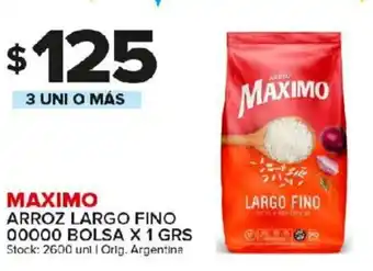 Carrefour Maxi Maximo Arroz Largo Fino 00000 BOlsa x 1 kg oferta