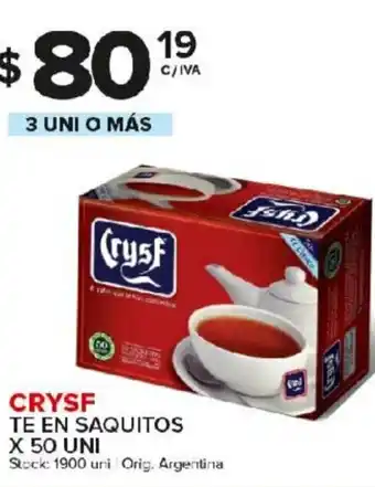 Carrefour Maxi Crysf Te En Saquitos x 50 uni oferta