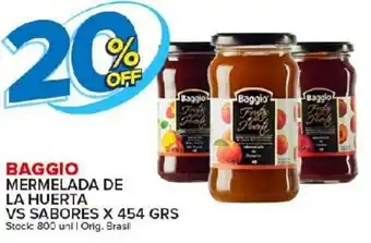 Carrefour Maxi Baggio Mermelada De LA huerta Vs Sabores x 454grs oferta