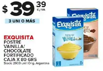 Carrefour Maxi Exquisita Postre Vainilla/Chocolate Fortificado Caja x 80grs oferta