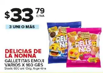 Carrefour Maxi Delicias De La Nonna Galletitas Emoji Varios x 160grs oferta