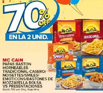 Carrefour Maxi MC Cain Papas Baston Horneables Tradicional-Casero oferta
