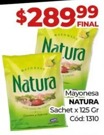 Diarco Mayonesa NATURA Sachet x 125 Gr oferta