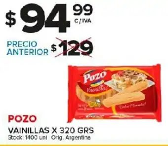 Carrefour Maxi Pozo Vainillas x 320gr oferta