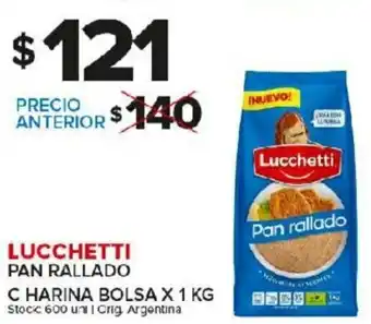 Carrefour Maxi Lucchetti Pan Rallado C Harina Bolsa x 1kg oferta