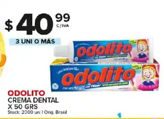 Carrefour Maxi Odolito Crema Dental x 50grs oferta
