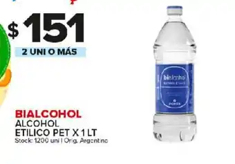 Carrefour Maxi Bialcohol Alcohol Etilico x 1lt oferta