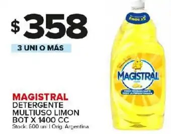 Carrefour Maxi Magistral Detergente Multiuso Limon Bot x 1400cc oferta