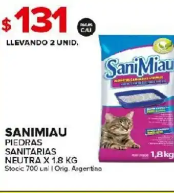 Carrefour Maxi Sanimiau Piedras Sanitarias x 1.8kg oferta