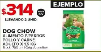 Carrefour Maxi Dog Chow Alimento P/Perros Pollo Y Carne Adulto x 1,5kg oferta