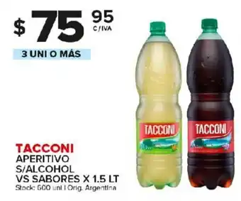Carrefour Maxi Tacconi Aperitivo S/Alcohol Vs Sabores x 1.5lt oferta