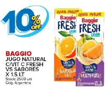 Carrefour Maxi Baggio Jugo Natural C/Vit C Fresh Vs Sabores x 1.5lt oferta
