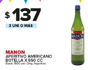 Carrefour Maxi Manon Aperitivo Americano Botella x 950cc oferta
